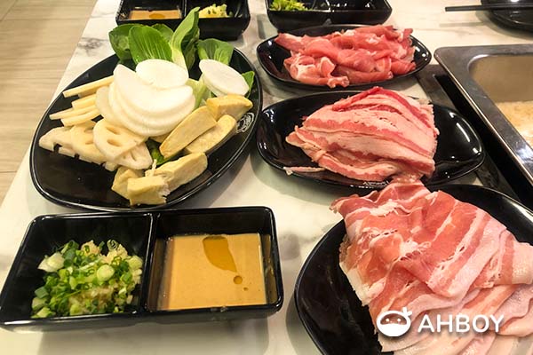 GoroGoro Steamboat & Korean Buffet - Meat, Vegetables and Sauces