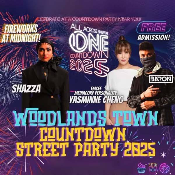 Woodlands Town Countdown Street Party 2025 - Woodlands Countdown to 2025